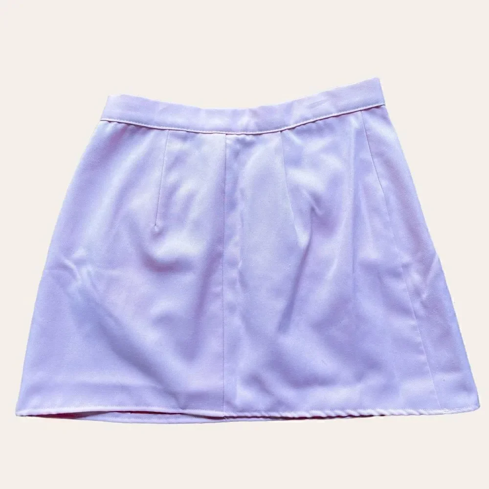 Vintage Baby Pink Avon Fashions Mini Skirt with Matching Scrunchie
